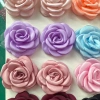 Camellia patterned fabric jewelry accessories, semi-finished accessories, earrings accessories Specification image